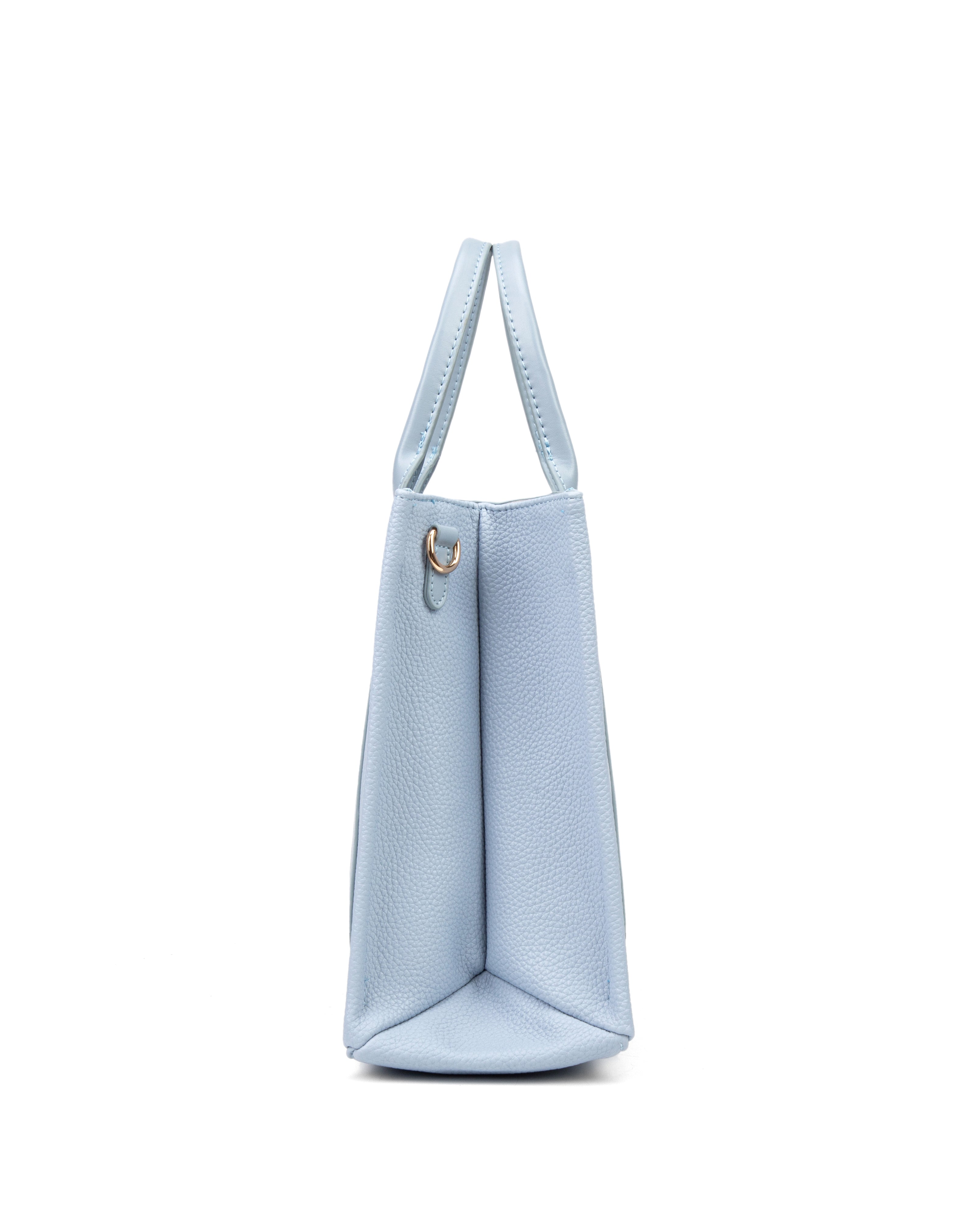 Borsa a mano da donna 100% pelle vegana PU 715-3PT-LIGHTBLUE Diana&co