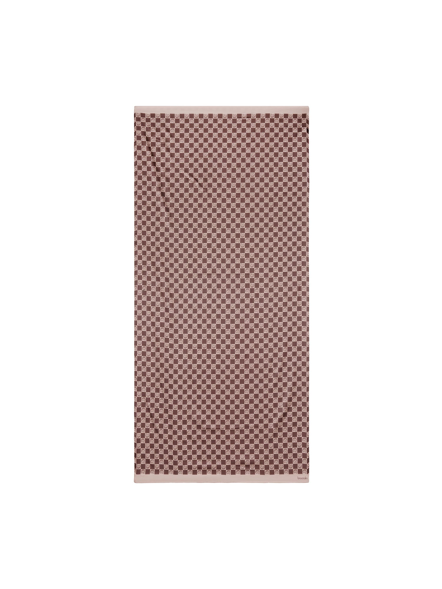 100% Poliestere Foulard da donna Erisma Lux Fashion BFR317-MARRONE Braccialini