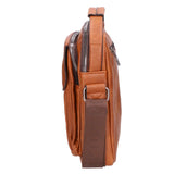 Borsa a tracolla uomo 100% PU Leather PCL3051-BROWN Northampton Polo Club