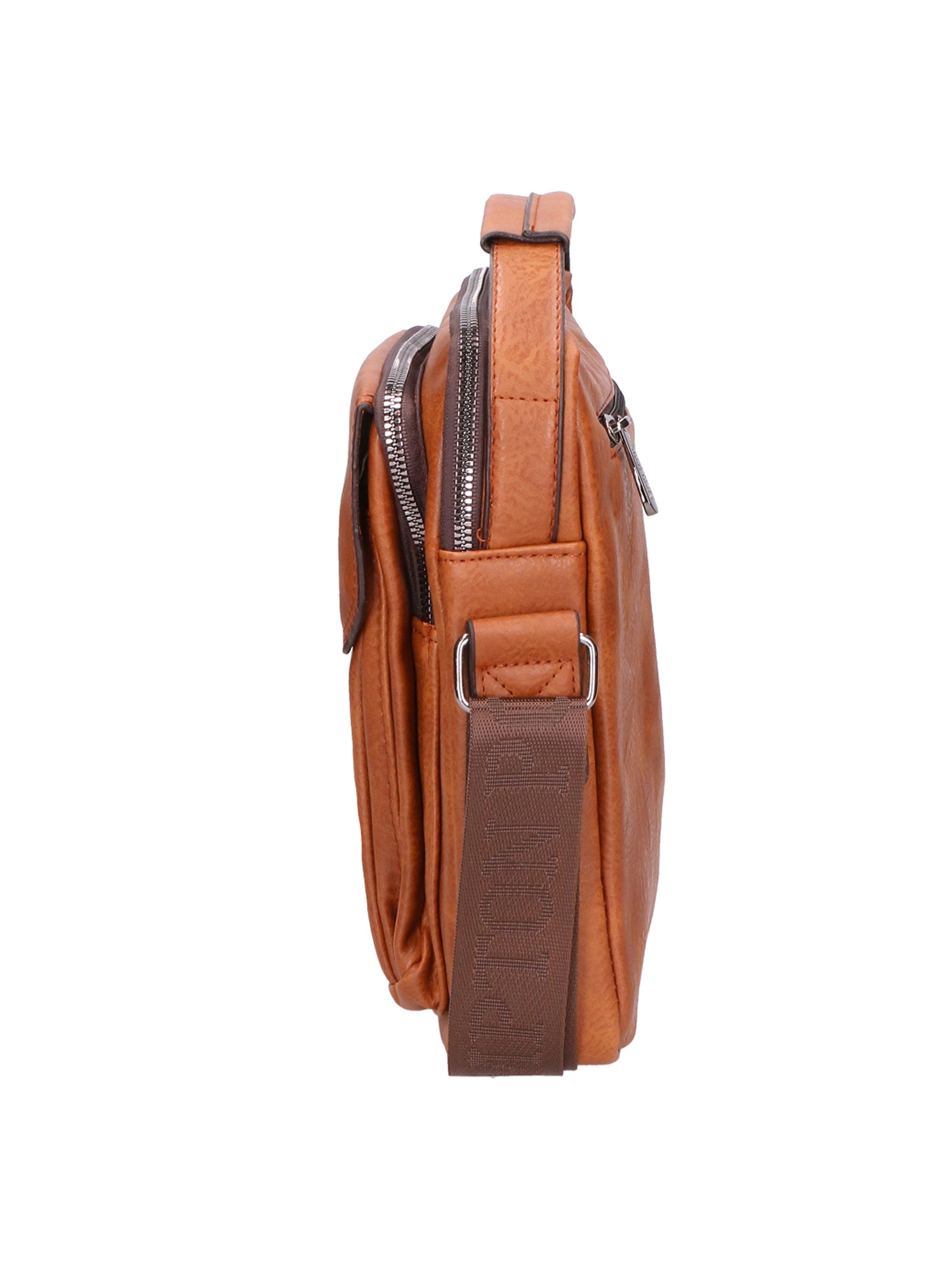Borsa a tracolla uomo 100% PU Leather PCL3051-BROWN Northampton Polo Club