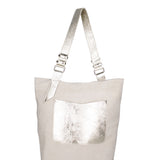 Borsa a spalla da donna Vera pelle 07312-D02 BEIGE+L003 Roberta Rossi