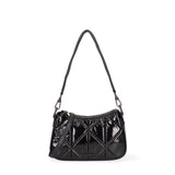 Borsa a spalla unisex Nylon e ecopelle F6716-2-BLACK David Jones