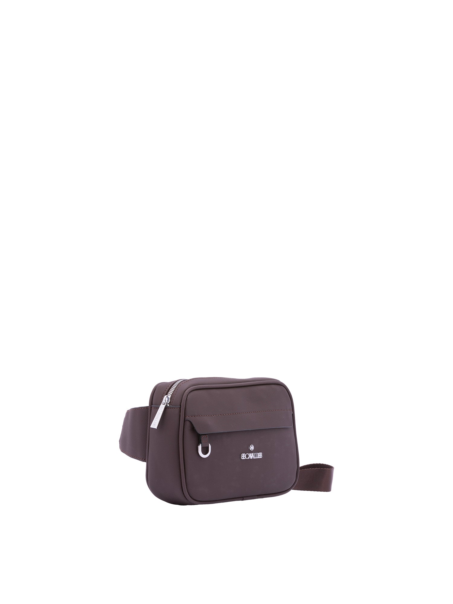 Marsupio da uomo in poliestere Casual BC1095-CAFFE' B Cavalli