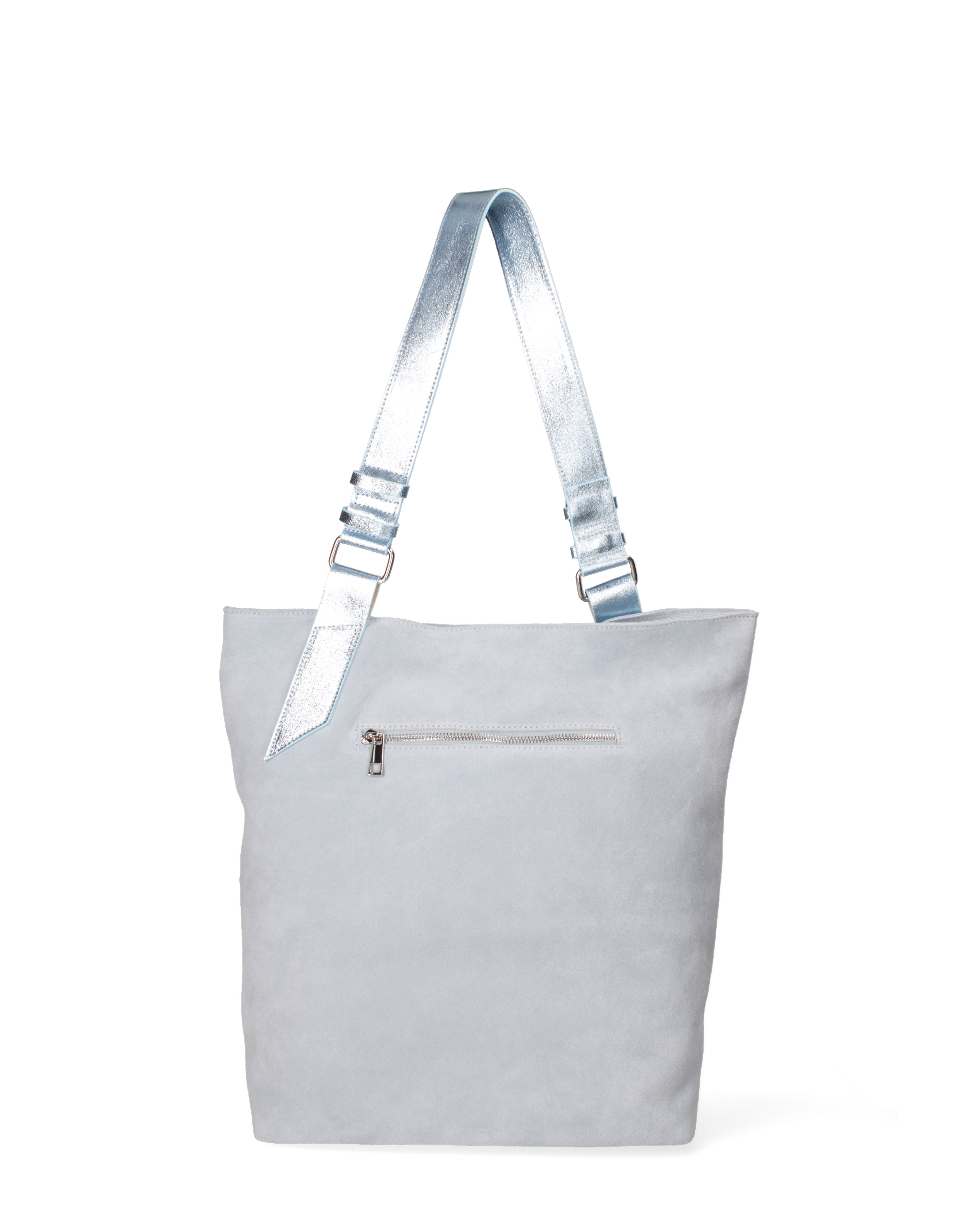 Borsa a spalla da donna Vera pelle 07312-D47 CELESTE+L034 Roberta Rossi