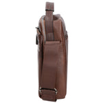 Borsa a tracolla uomo in pelle PU Casual PCL3004-BROWN Northampton Polo Club