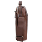 Borsa a tracolla uomo in pelle PU Casual PCL3004-BROWN Northampton Polo Club