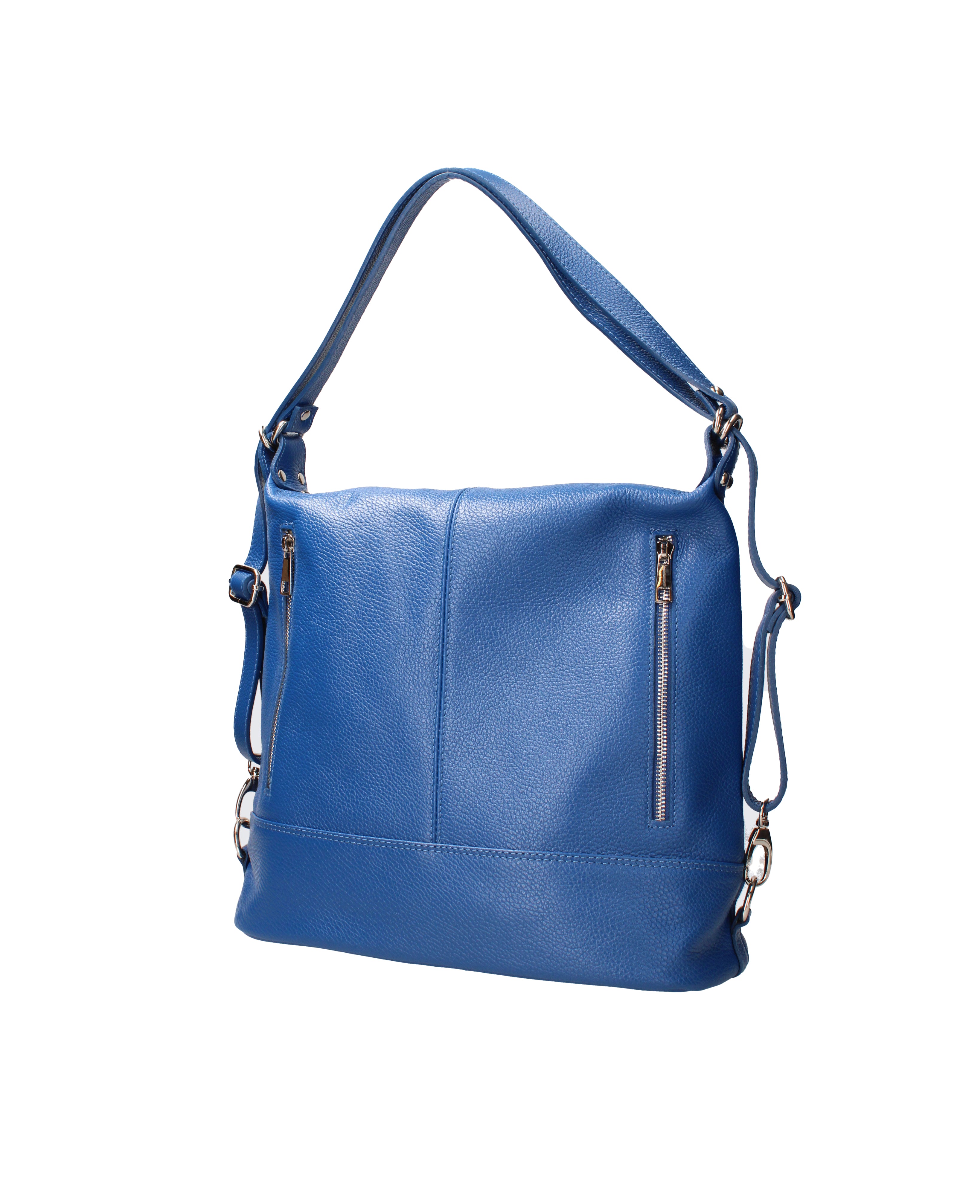 Vera pelle 07135-D22 BLUETTE Borsa a spalla convertibile Anjelica Viola Castellani