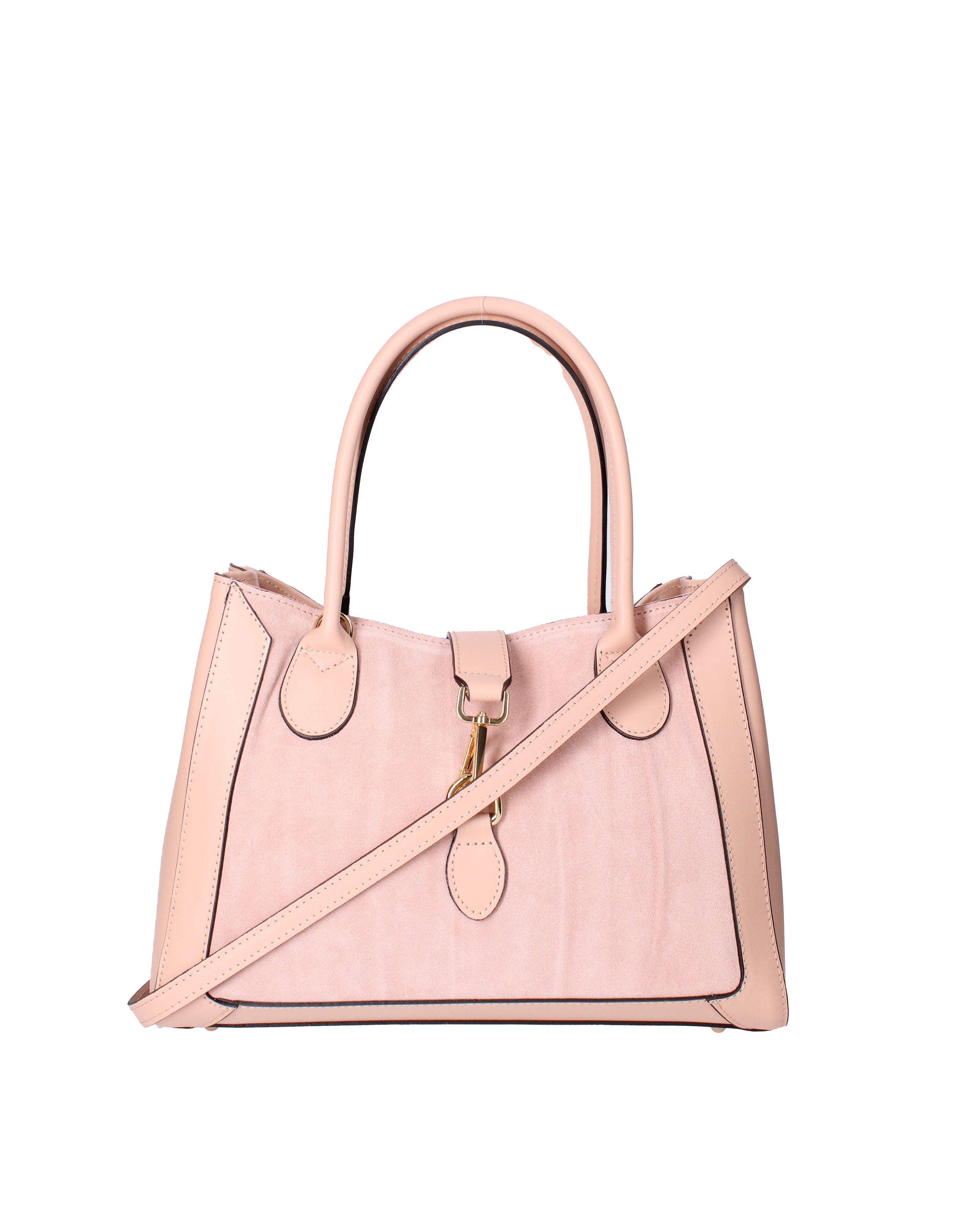 Jordana Borsa a mano da donna Vera pelle e suede 07150-L805 LILLA Viola Castellani