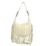 Zefira Borsa a spalla da donna Pelle Scamosciata 8630-BEIGE Gave Lux