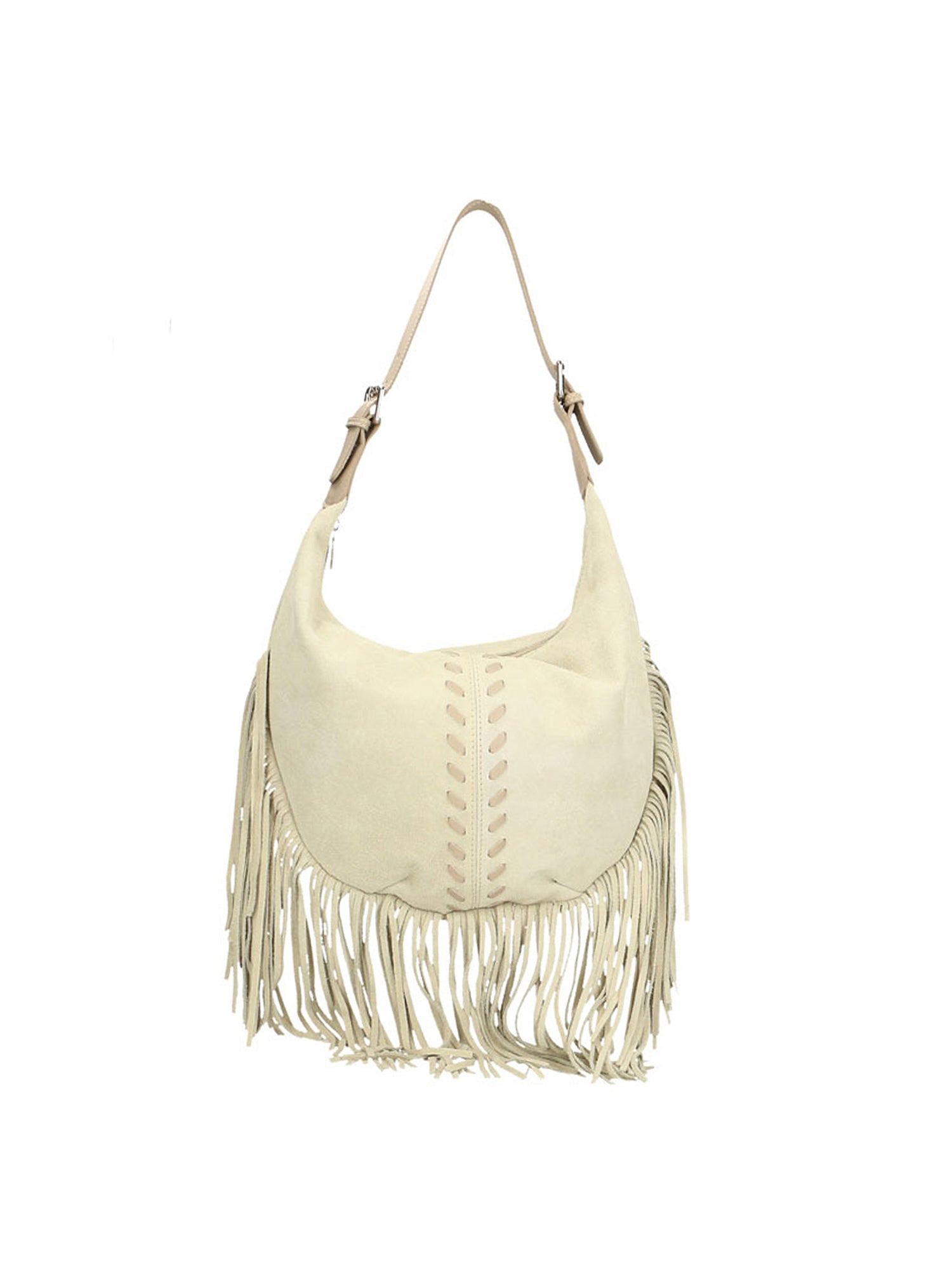 Zefira Borsa a spalla da donna Pelle Scamosciata 8630-BEIGE Gave Lux