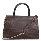 Ariel Borsa a mano da donna Vera pelle 05458-LU23 T.MORO DARK BROWN Gave Lux