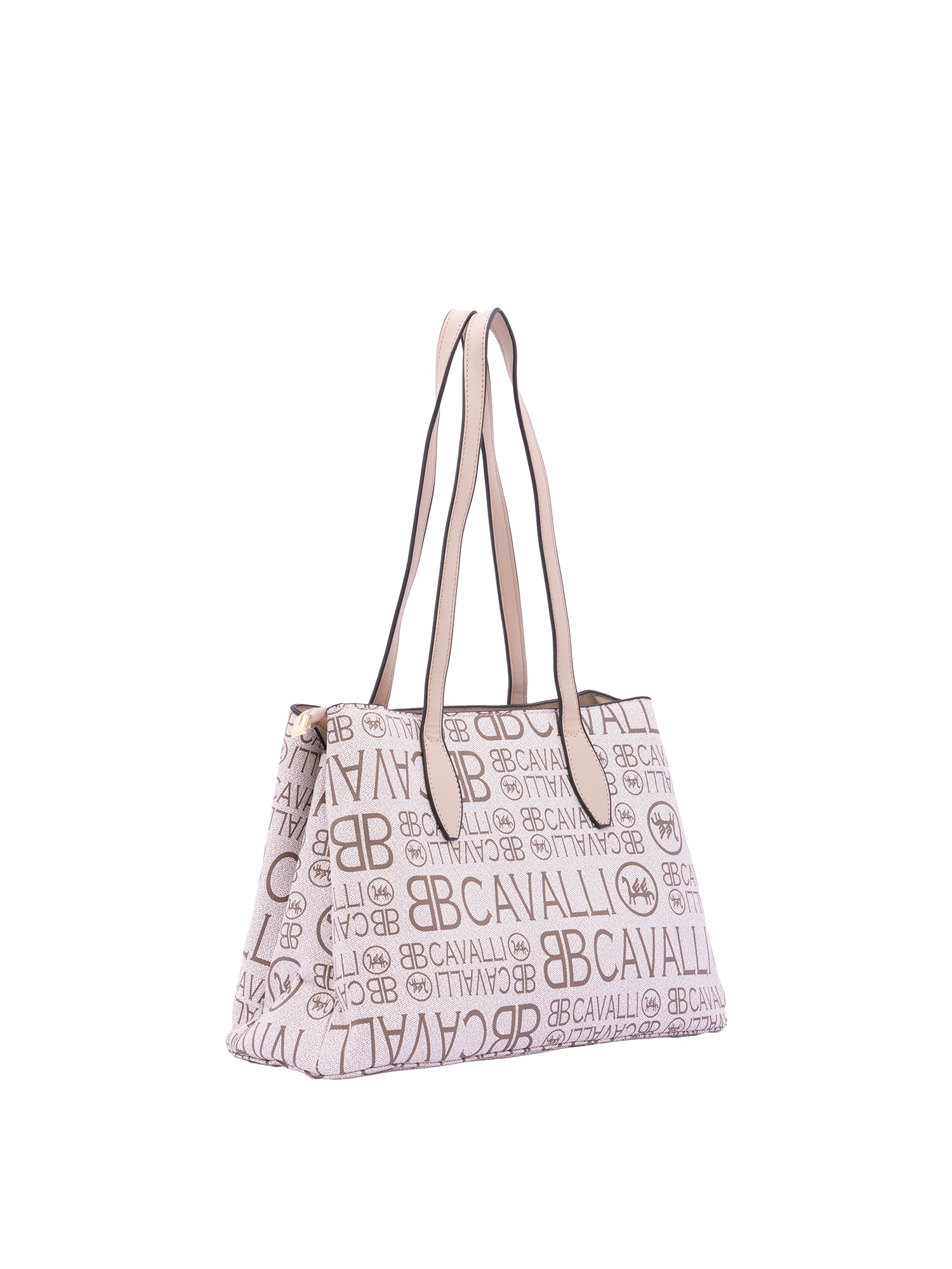 Borsa a spalla da donna Ecopelle BC1369-BEIGE B Cavalli
