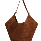 Lisboa Borsa a spalla da donna Pelle Scamosciata 7776-CHOC Gave Lux