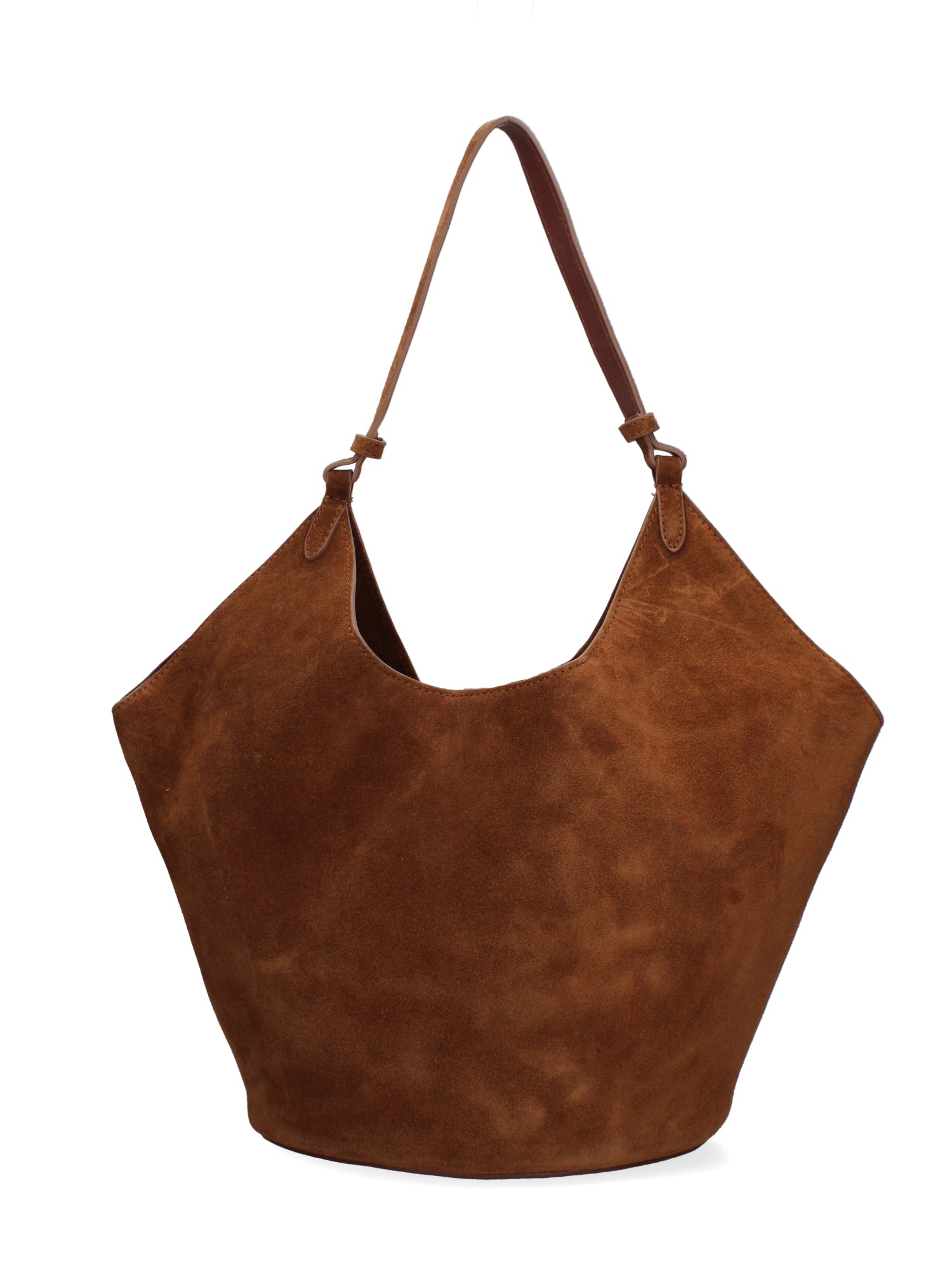 Lisboa Borsa a spalla da donna Pelle Scamosciata 7776-CHOC Gave Lux
