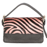 Aleide Borsa a mano da donna Vera pelle 04858-ZEBRA ROSA Gave Lux