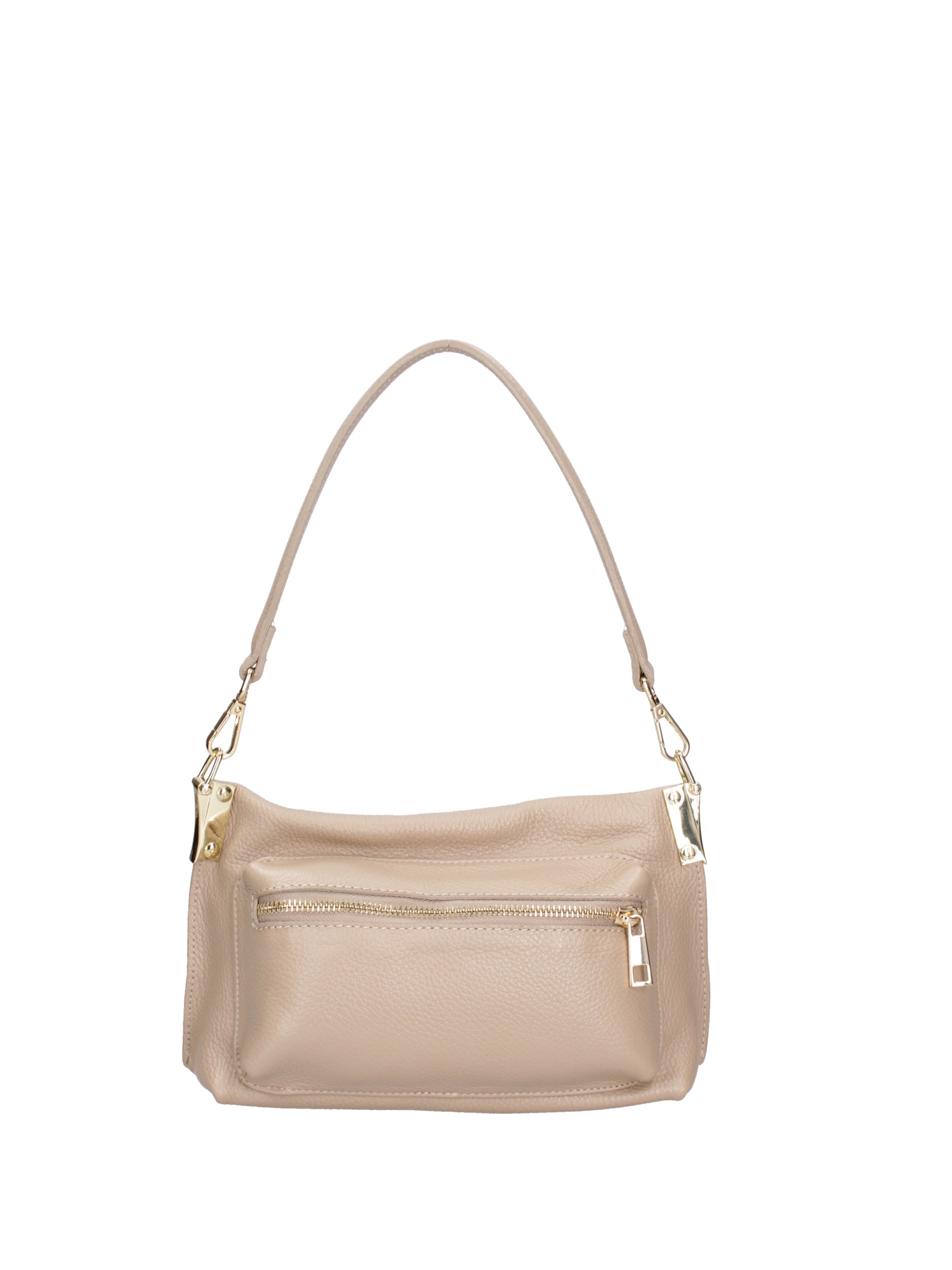 Borsa a spalla da donna Vera pelle 07147-D05 CAPPUCCINO Roberta Rossi