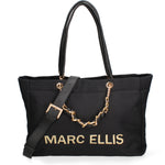 Borsa a spalla da donna 100% cotone BUBY-POULE-BLACK Marc Ellis