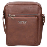Borsa a tracolla uomo 100% PU Leather PCL3000-COFFEE Northampton Polo Club