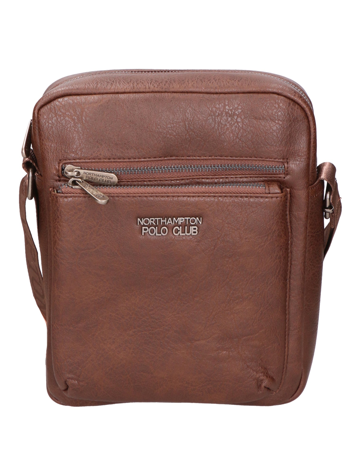 Borsa a tracolla uomo 100% PU Leather PCL3000-COFFEE Northampton Polo Club
