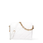 Borsa a spalla da donna Ecopelle DC3122-2-WHITE Diana&co