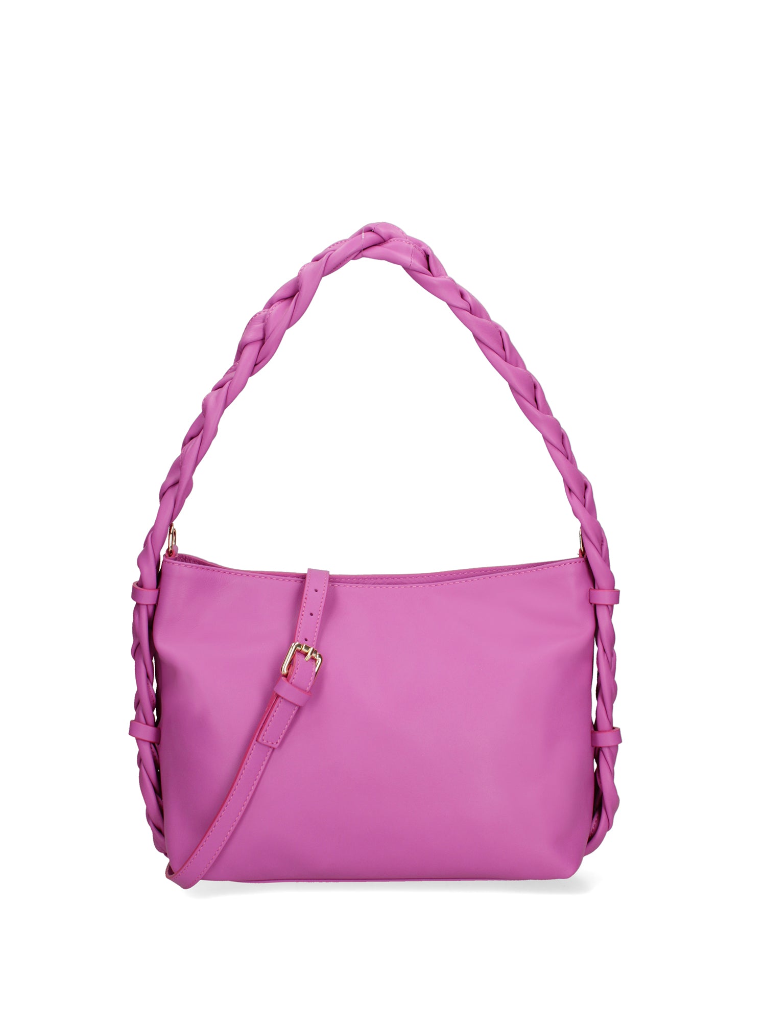 Isara Borsa a spalla da donna Vera pelle 07170-S602 FUXIA CHIARO Gave Lux