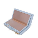 Portafoglio da donna 100% pelle vegana PU 798-3PT-SKYBLUE Diana&co