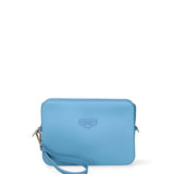 Borsa a tracolla da donna 100% Pvc FLAT-FLOWE-SUGAR BLUE - SILVER Marc Ellis