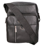 Borsa a tracolla uomo Pelle PU vegana PCL3102-BLACK Northampton Polo Club