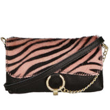 Safira Borsa a mano da donna Vera pelle 04760-ZEBRA ROSA Gave Lux