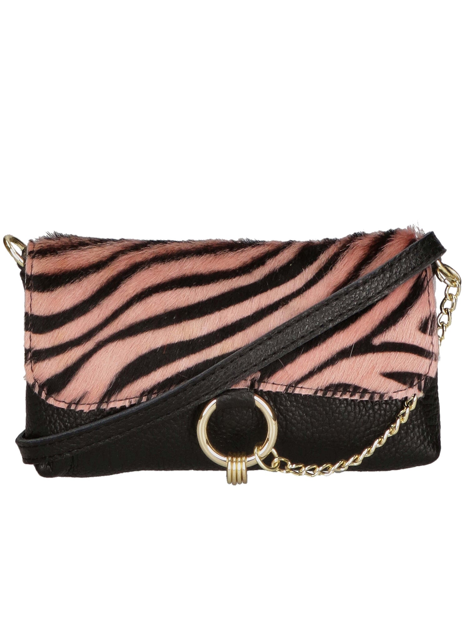Safira Borsa a mano da donna Vera pelle 04760-ZEBRA ROSA Gave Lux