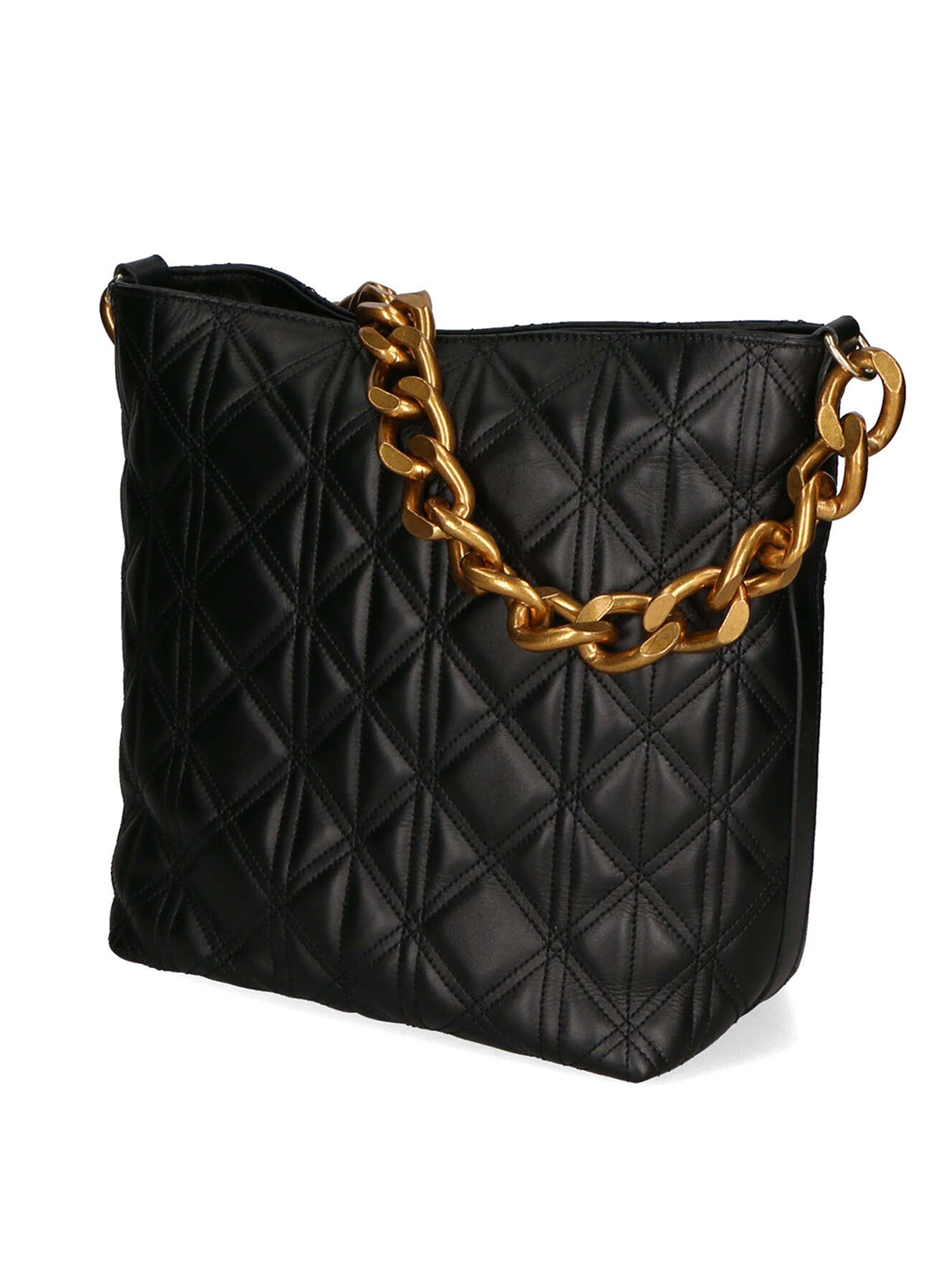 Adra Borsa a spalla da donna Vera pelle 04538-NERO BLACK Gave Lux