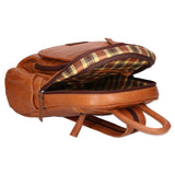 SN5862447-TAN Zaino unisex in vera pelle Made in Italy Santini Firenze