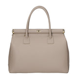 Aleria Borsa a mano da donna Vera pelle 8005-D07 TAUPE CHIARO Gave Lux