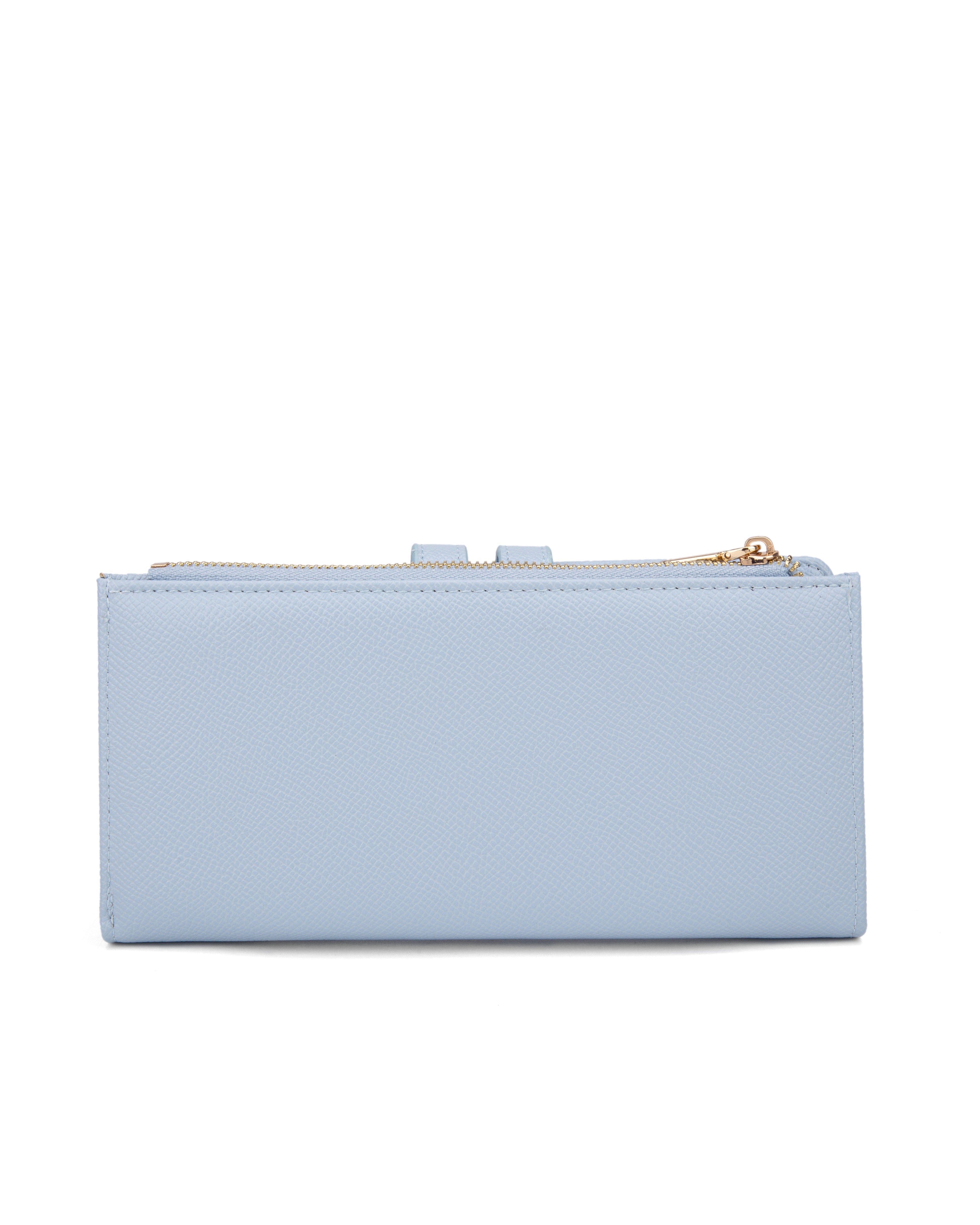Portafoglio da donna 100% pelle vegana PU 798-3PT-SKYBLUE Diana&co