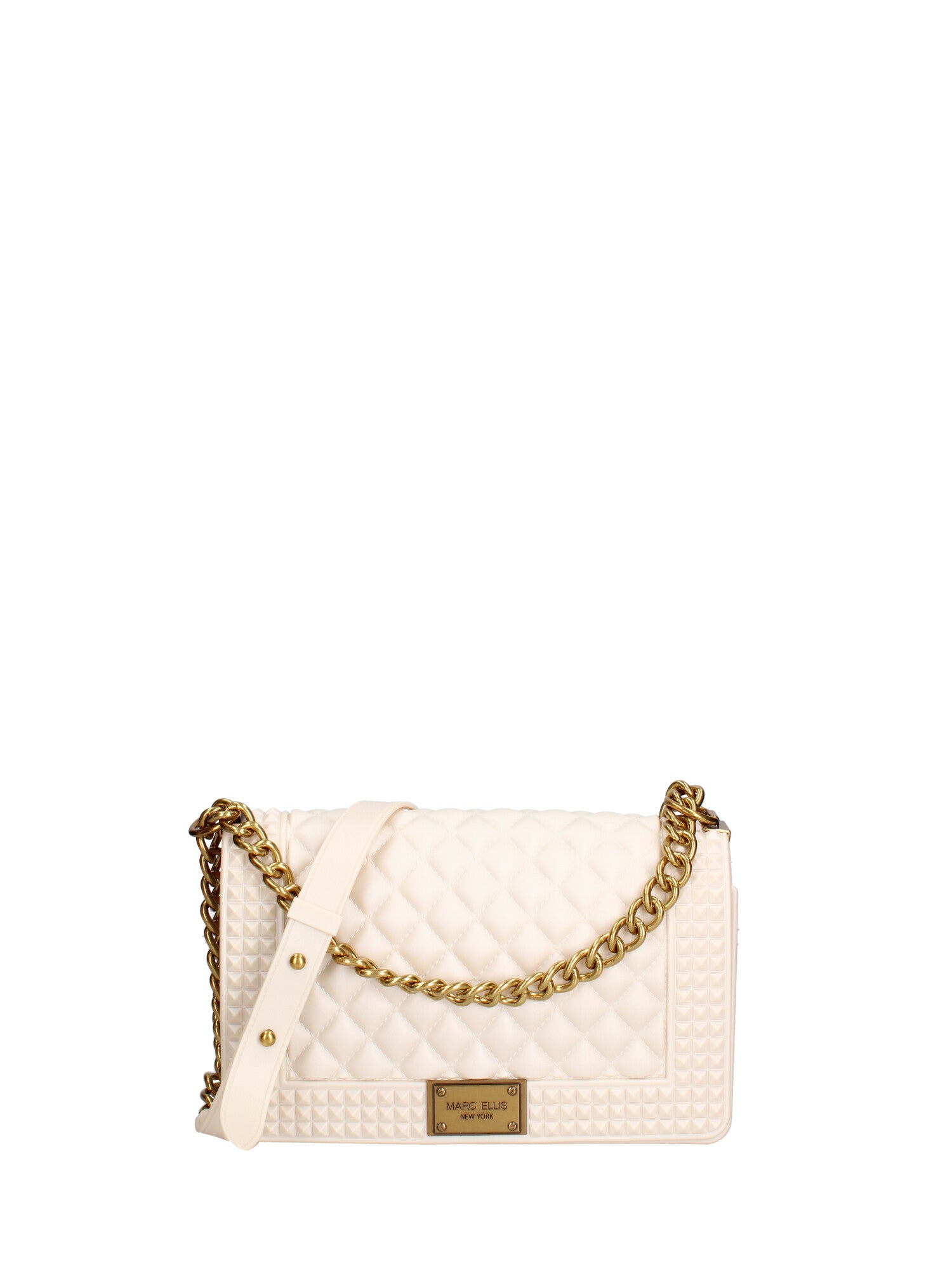Borsa a mano donna 100% gomma FLAT PENKA M-WHITECAP-LIGHT OTTONE Marc Ellis