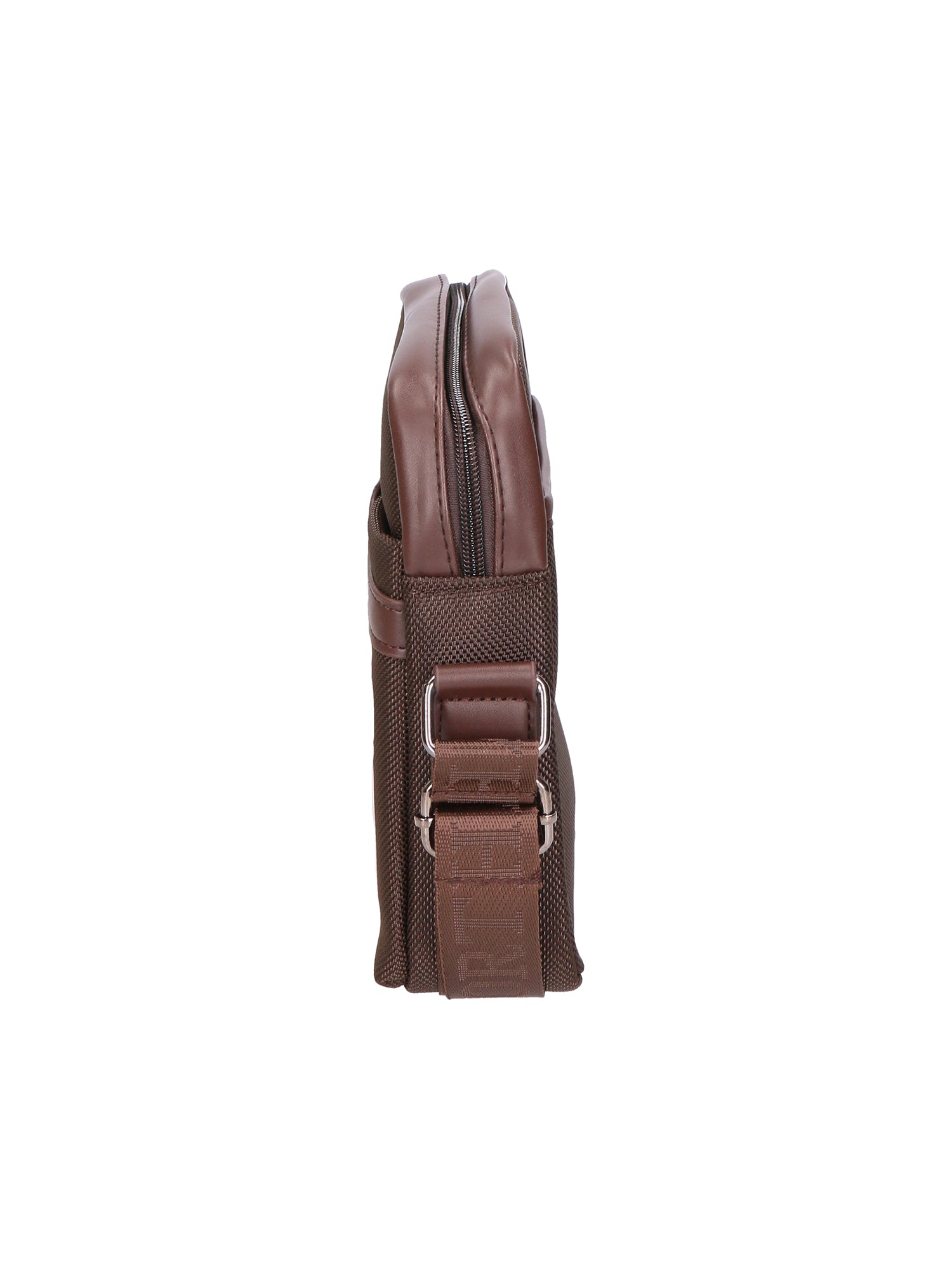 Borsa a tracolla uomo Pelle PU e Tessuto PCL3061-COFFEE Northampton Polo Club