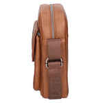 Borsa a tracolla uomo 100% PU Leather PCL3005-BROWN Northampton Polo Club