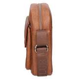 Borsa a tracolla uomo 100% PU Leather PCL3005-BROWN Northampton Polo Club