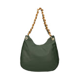 Artemisia Borsa a spalla da donna Vera pelle 05462-S14 VERDE SCURO+L020 FERRO Gave Lux