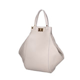 Lindsey Borsa a mano da donna 100% vera pelle 07162-D86 GRIGIO PERLA Viola Castellani