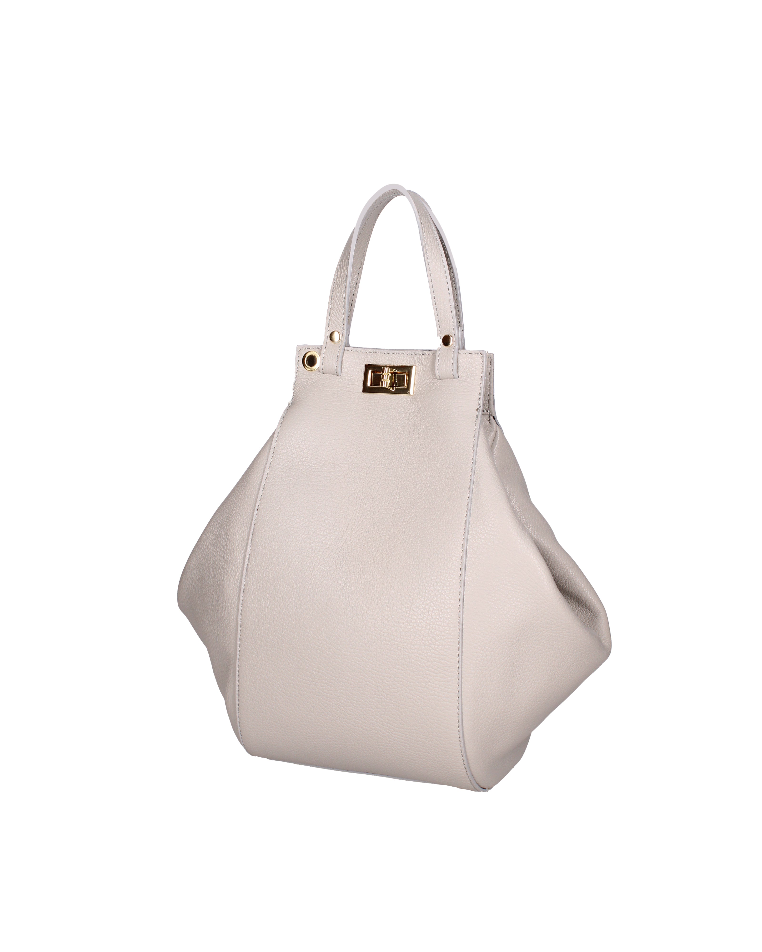 Lindsey Borsa a mano da donna 100% vera pelle 07162-D86 GRIGIO PERLA Viola Castellani