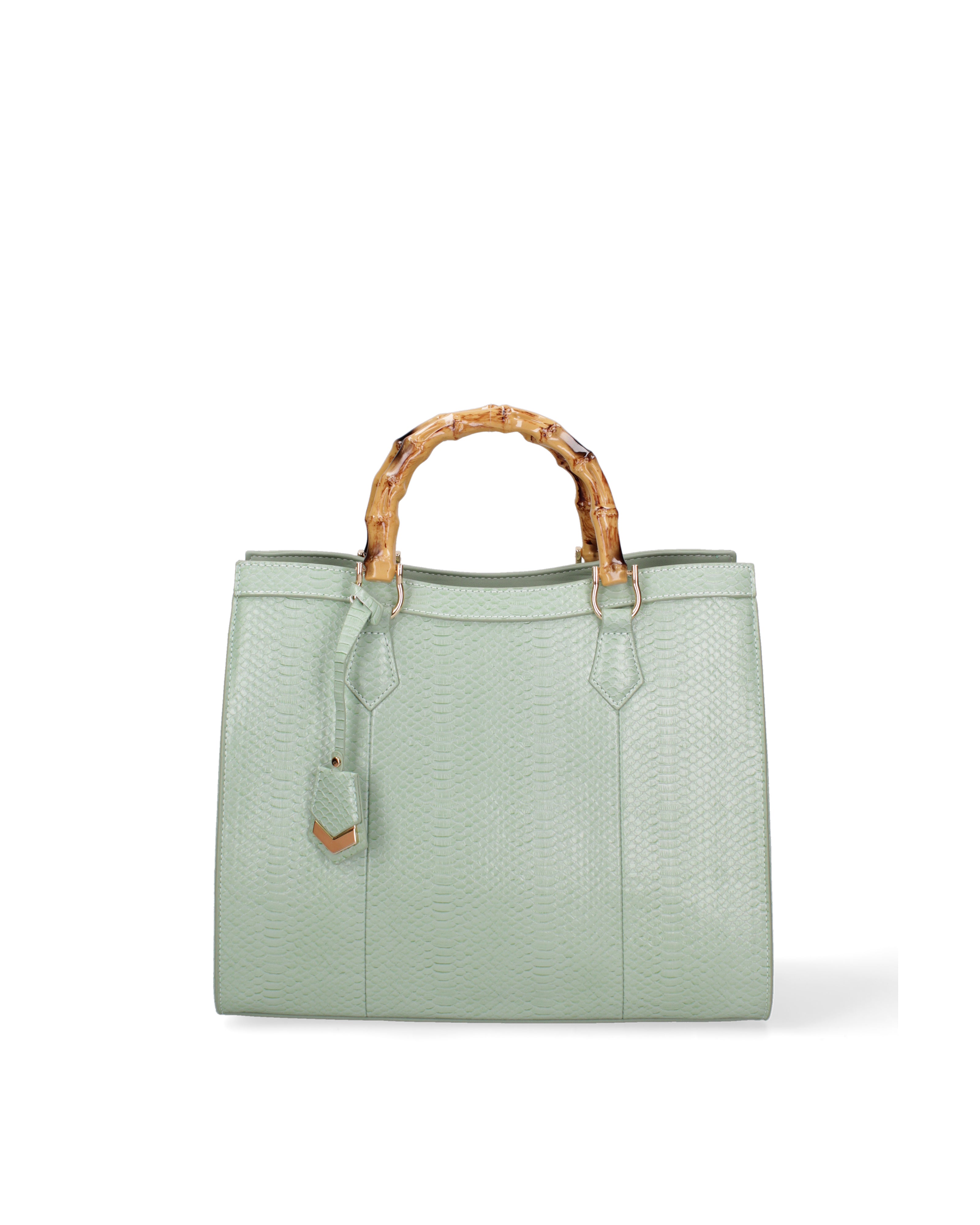 Borsa a spalla da donna Ecopelle vegana DC3333-3-WATER GREEN Diana&co