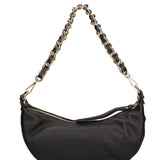 Borsa a spalla da donna Vera pelle dollaro metallizzata JR-W-1047-BLACK-GOLD John Richmond