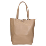 Valentina Borsa a mano da donna 100% pelle 06733-D07 TAUPE CHIARO Gave Lux