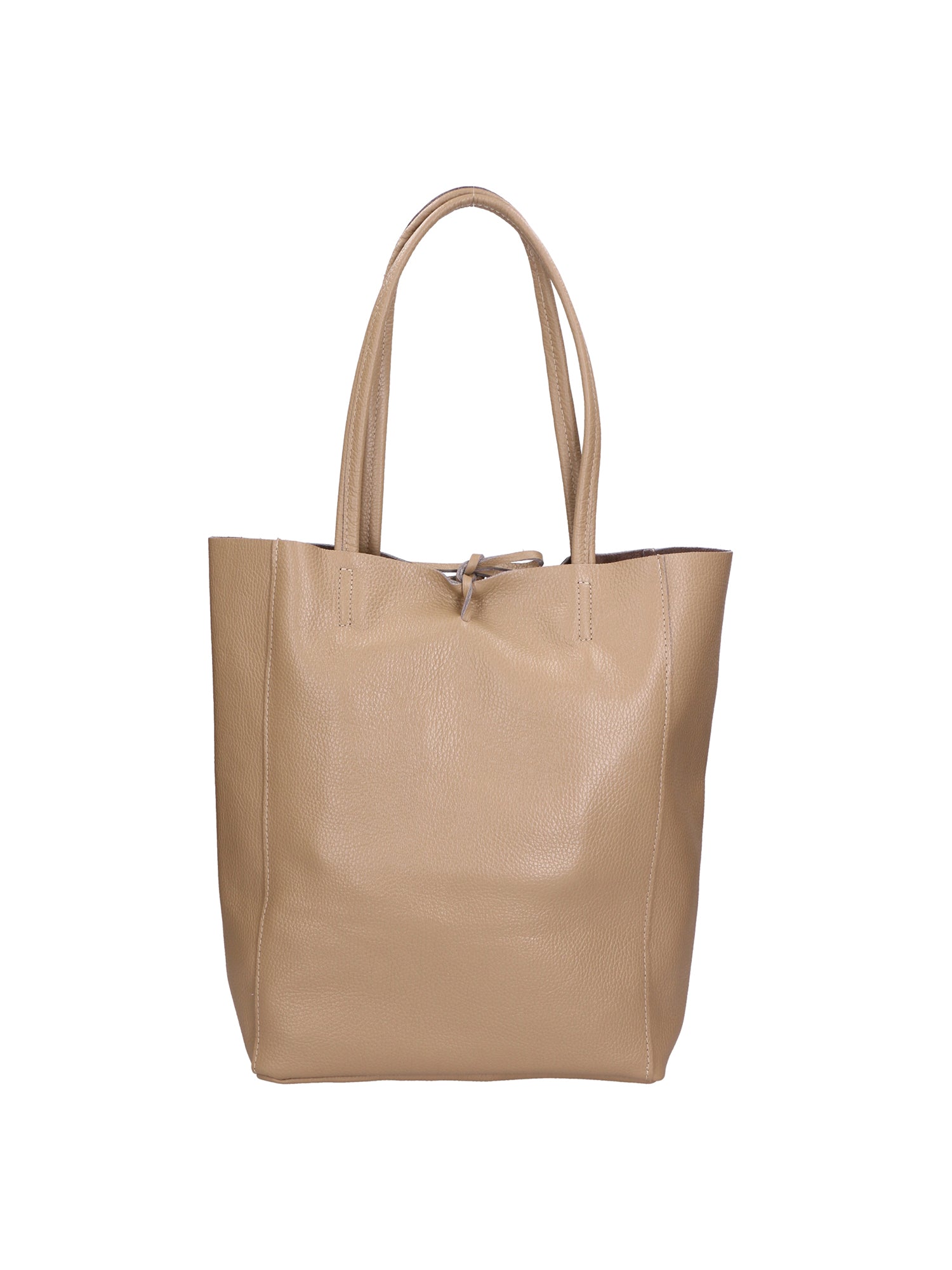 Valentina Borsa a mano da donna 100% pelle 06733-D07 TAUPE CHIARO Gave Lux