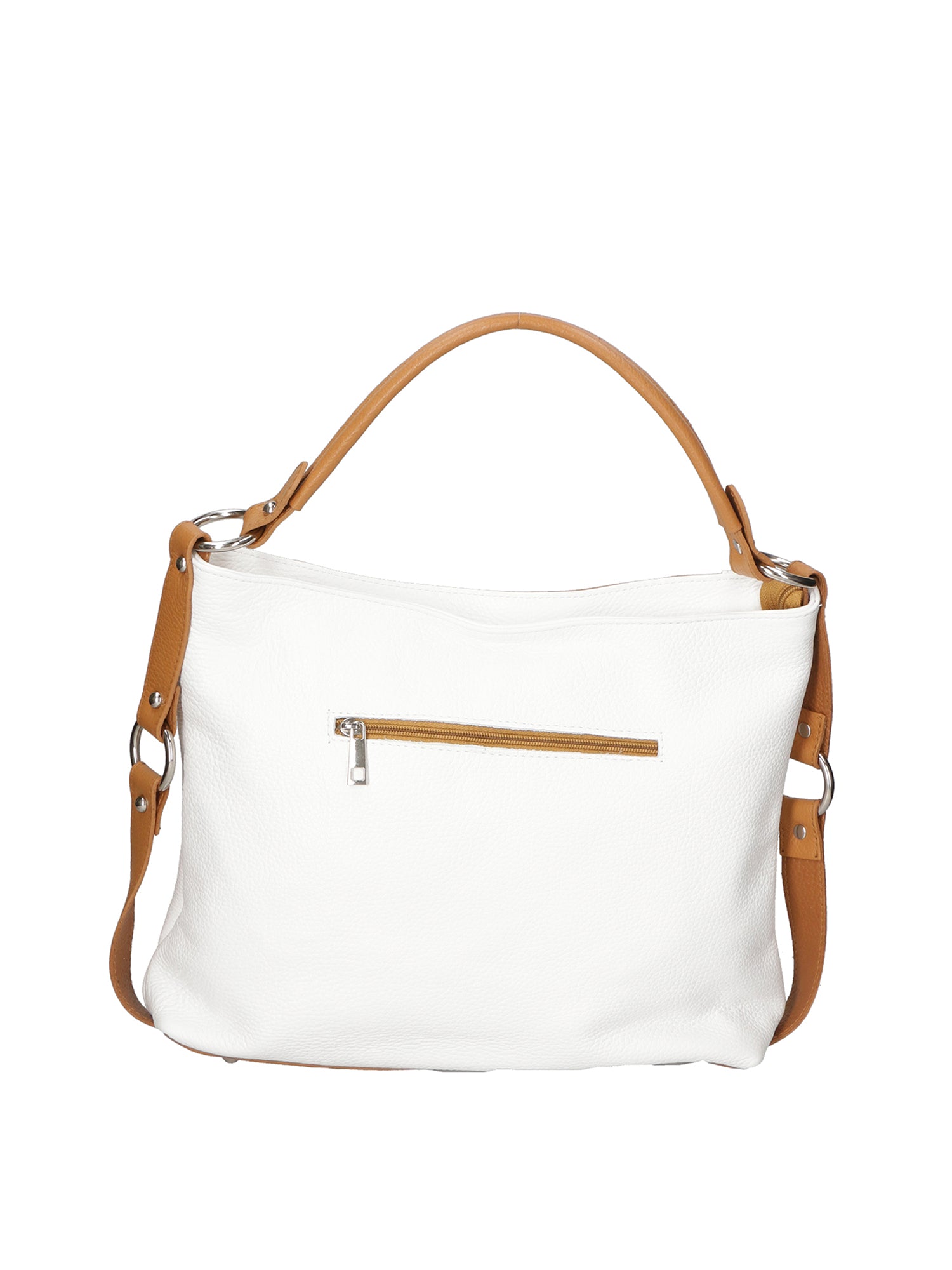 Emily Borsa a spalla da donna Vera pelle 80064-D17 CUOIO D01 BIANCO Gave Lux