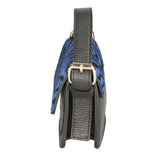 Aleide Borsa a mano da donna Vera pelle 04858-ZEBRA BLU Gave Lux