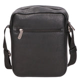 Borsa a tracolla uomo 100% pelle PU PCL3009-BLACK Northampton Polo Club