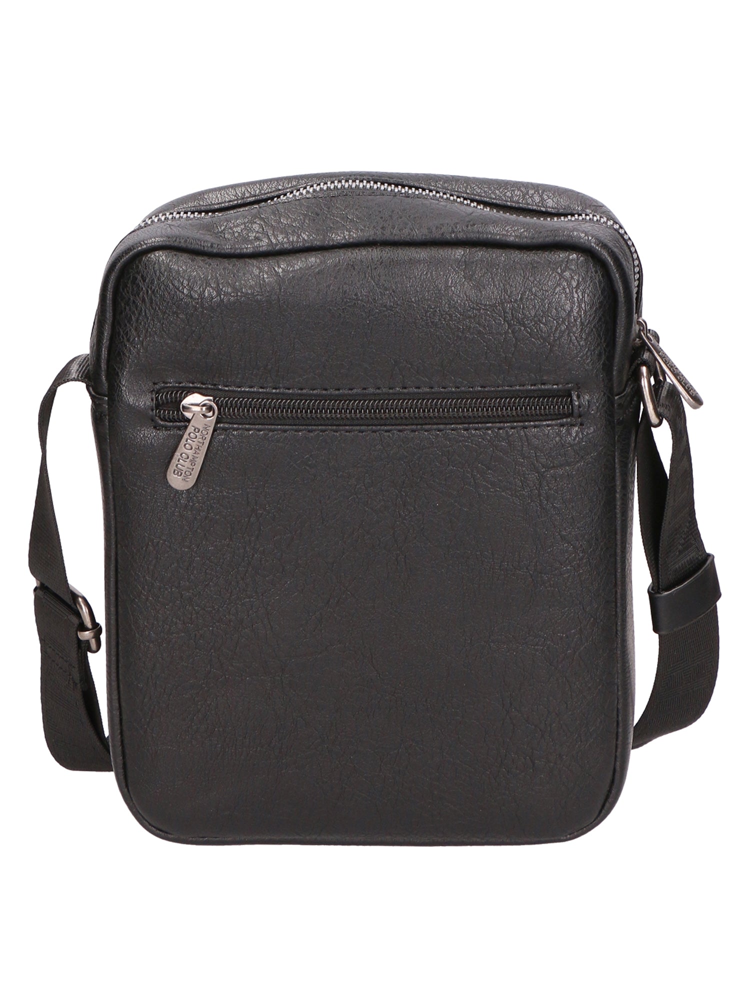 Borsa a tracolla uomo 100% pelle PU PCL3009-BLACK Northampton Polo Club