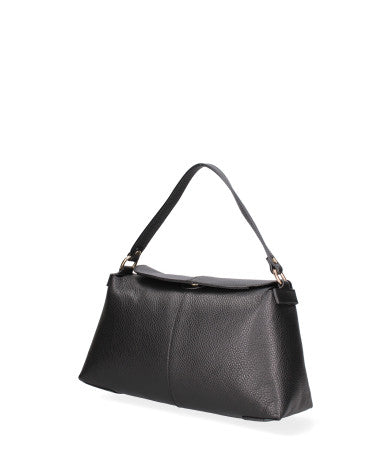 Borsa a spalla da donna Vera pelle 07154-D28 NERO Roberta Rossi